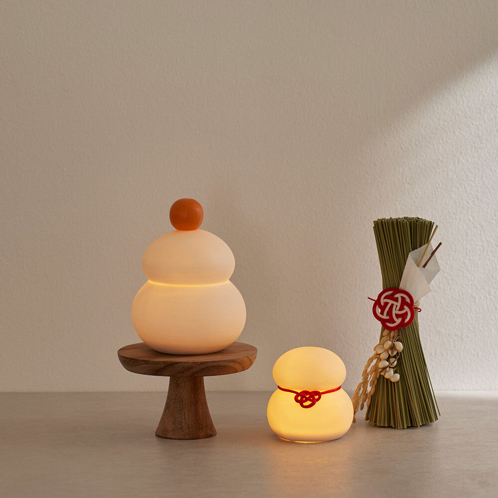 雪人LED純白半瓷裝飾燈