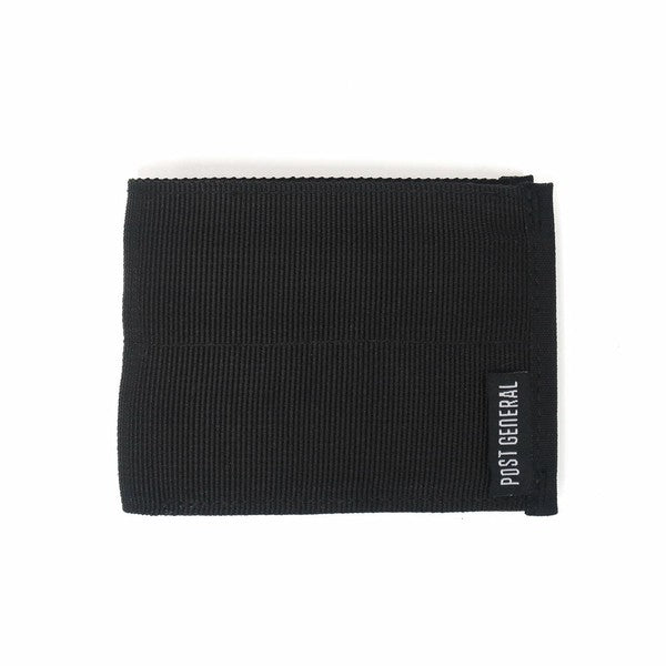 織帶布雙折皮夾錢包