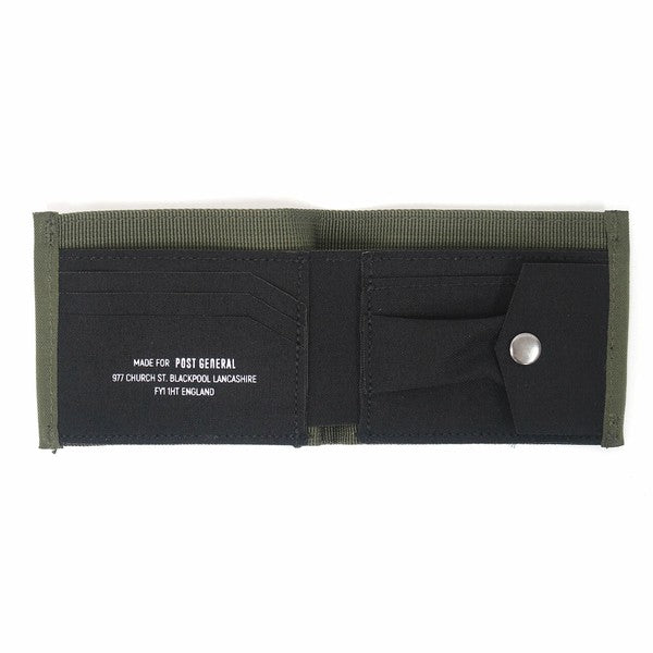 織帶布雙折皮夾錢包