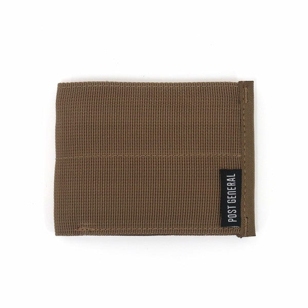 織帶布雙折皮夾錢包