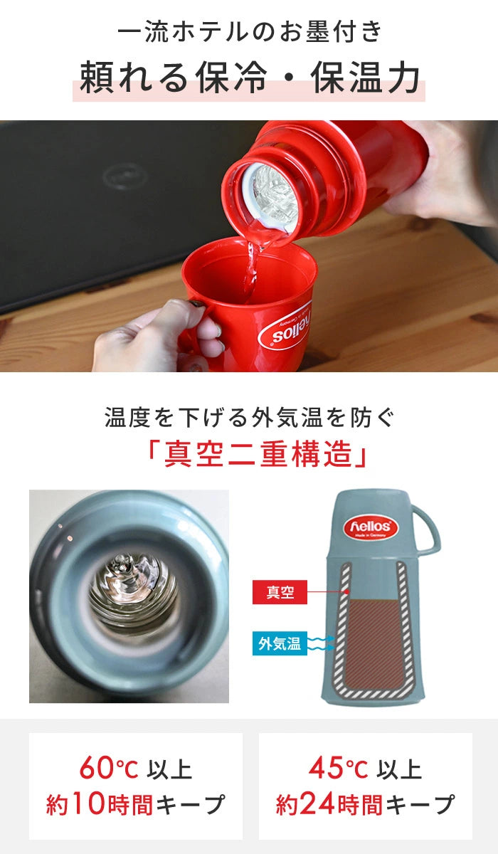 德國制 玻璃膽250ml保溫壺