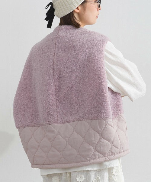 秋冬毛絨絎縫背心