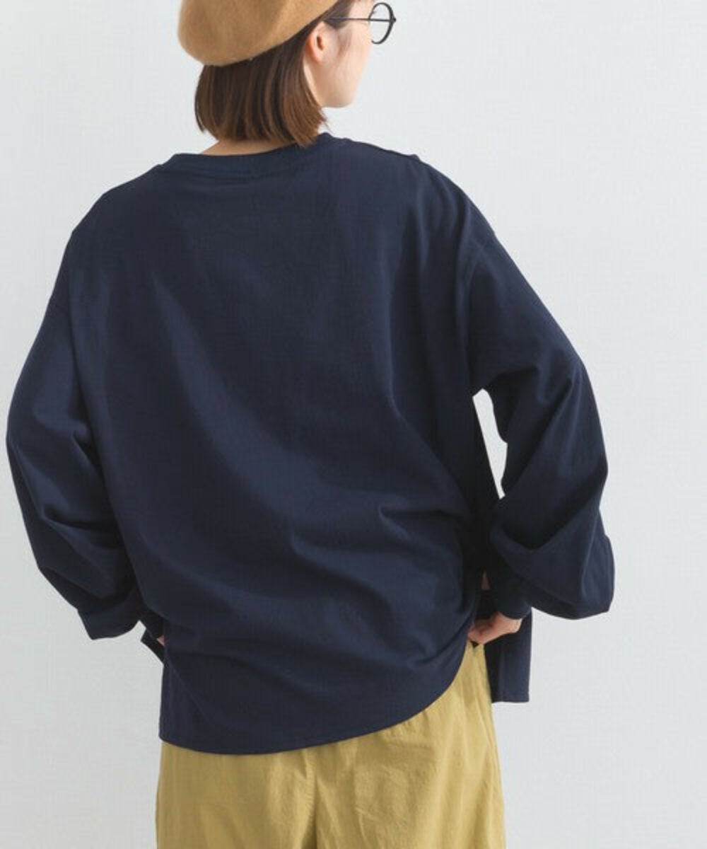 口袋動物圖案長袖 T-shirt