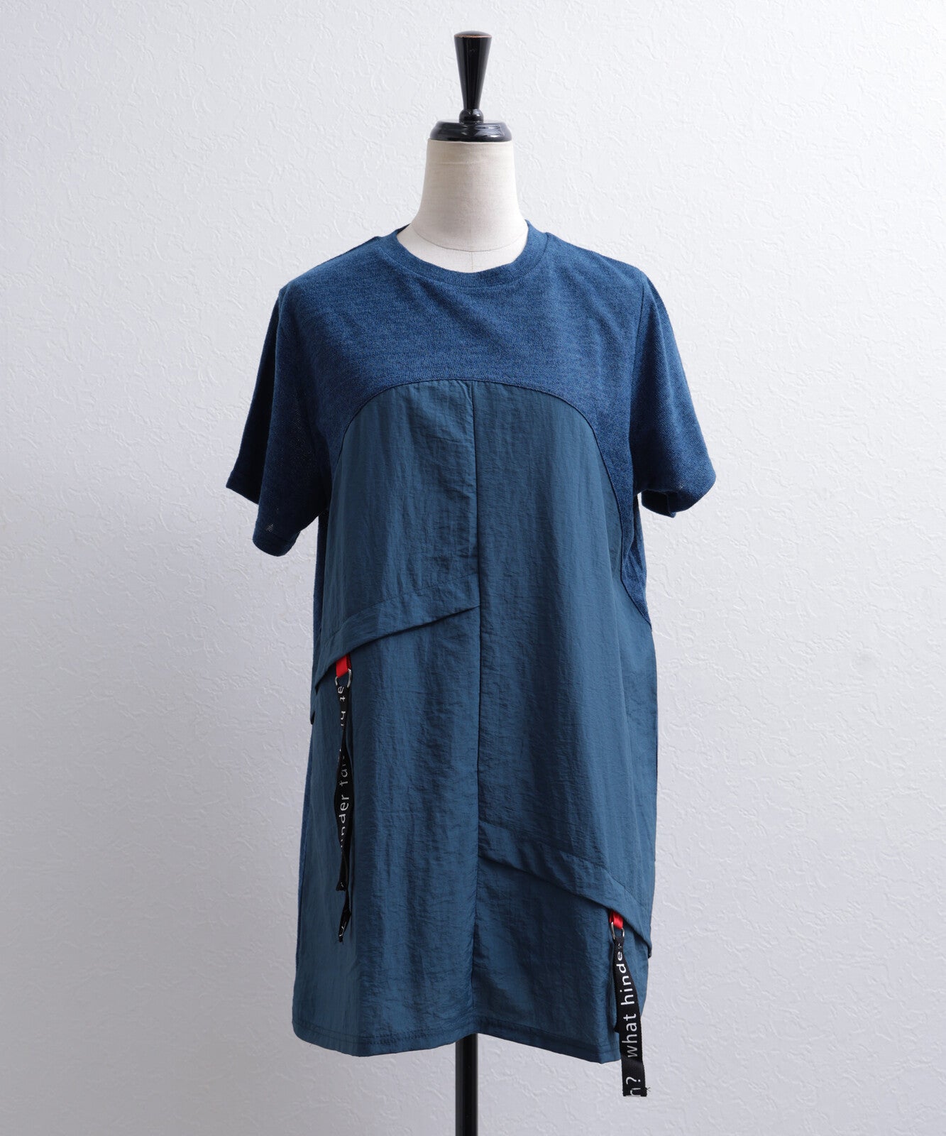 拼布長身短袖 T-shirt