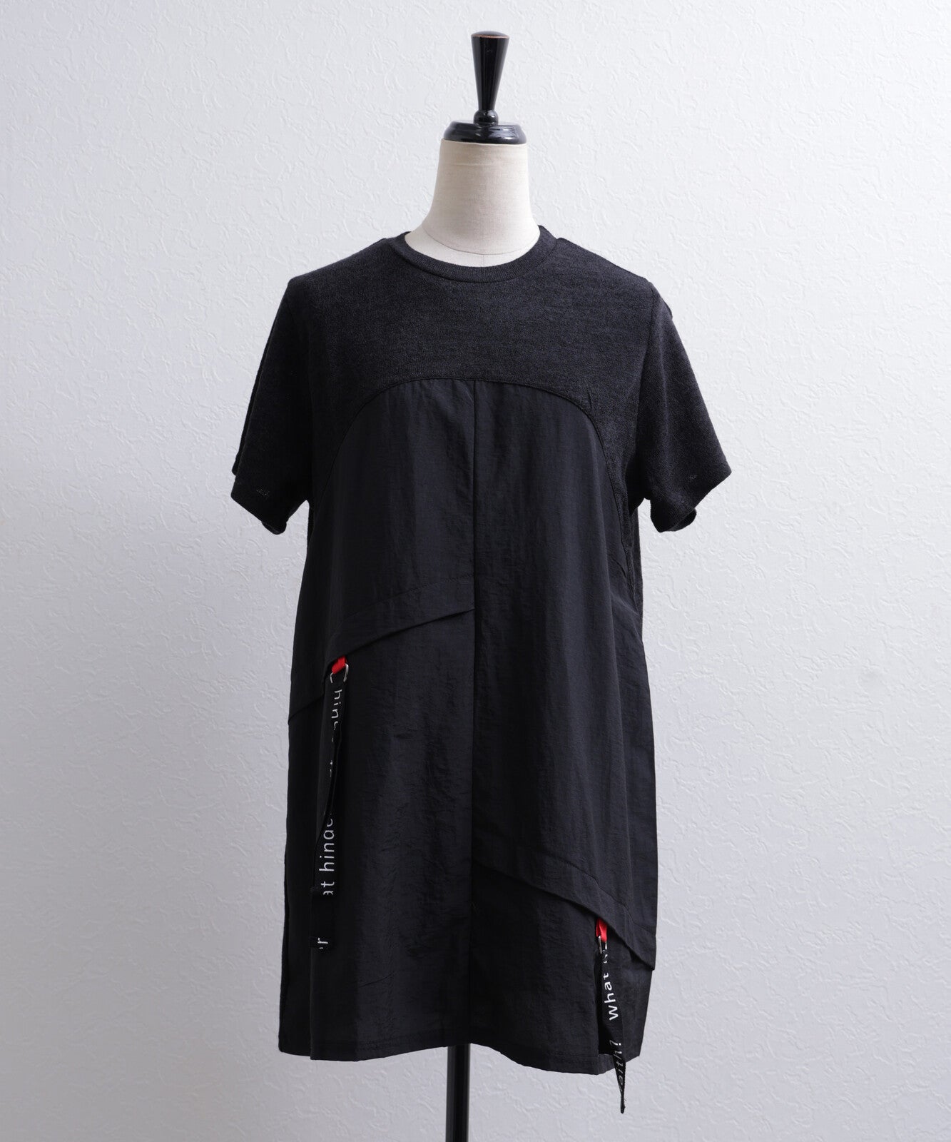 拼布長身短袖 T-shirt