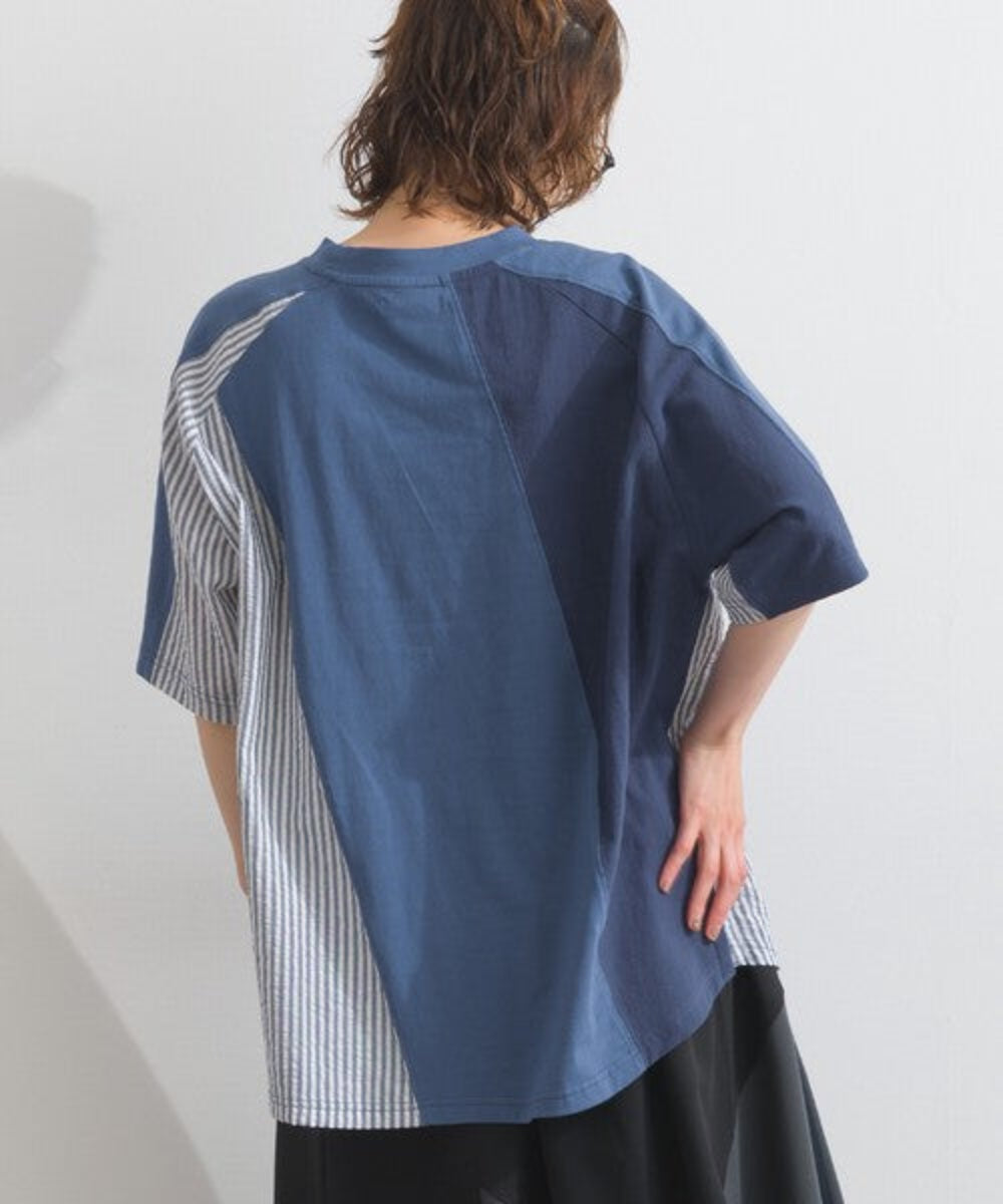 三色混搭寬鬆T-shirt