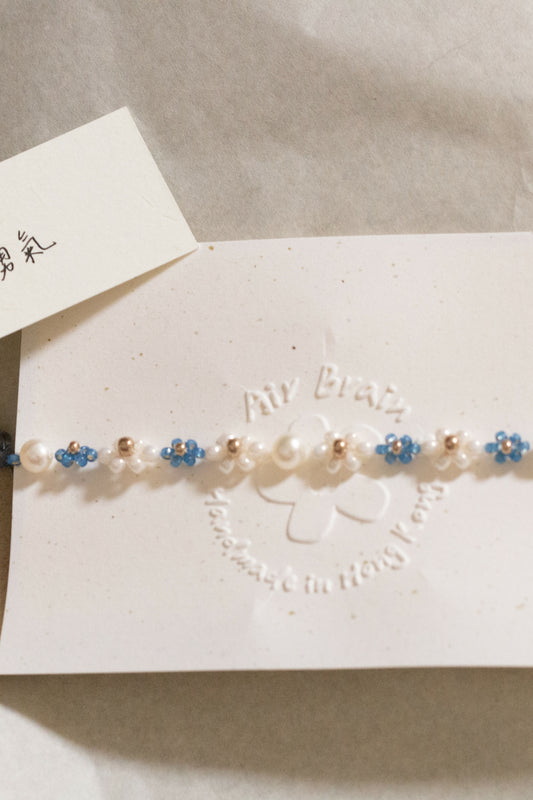 荳蔻年華 Age of Blossoms | 手鏈 Bracelet｜海藍色 Aqua