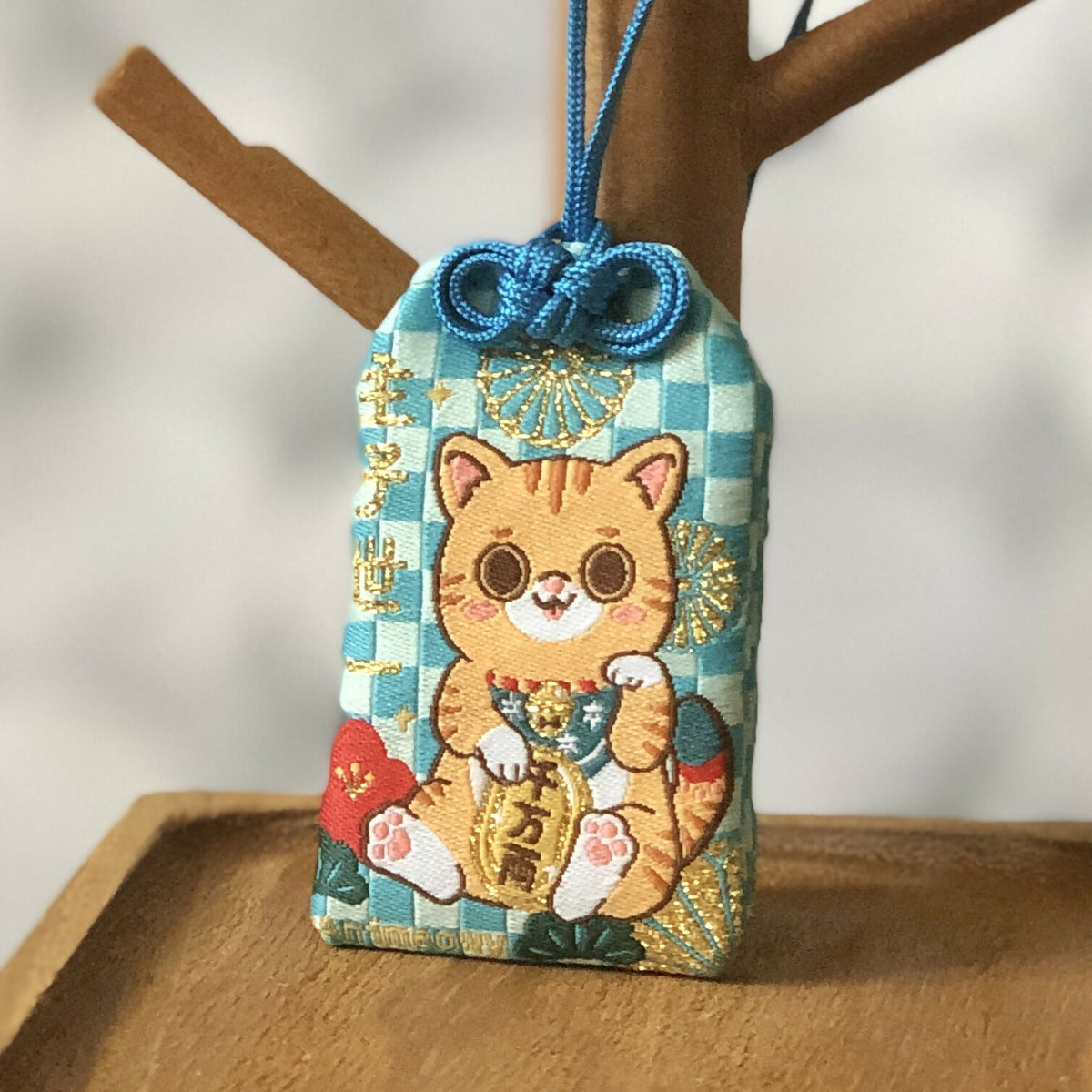 Lucky Yellow Tabby Omamori