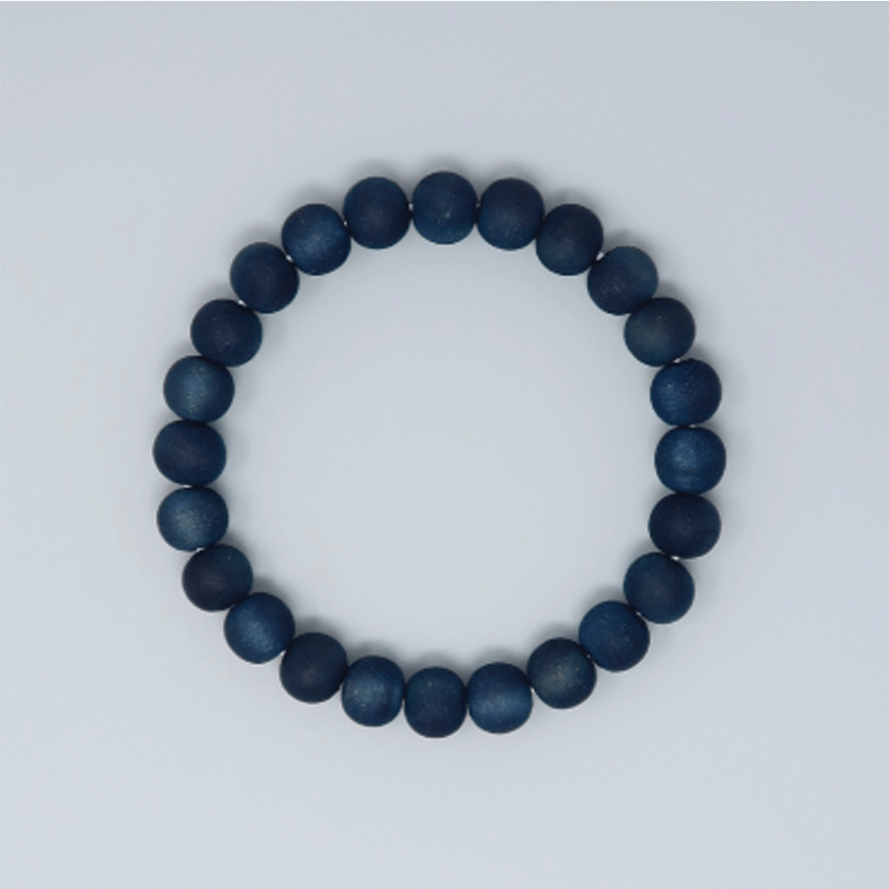 Japan Blue Pearl Mountain Sakura Wood Bead Chain-8mm