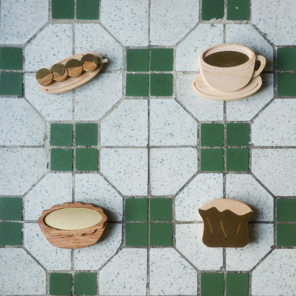 香港味道美食磁石貼 Food Wooden Magnet