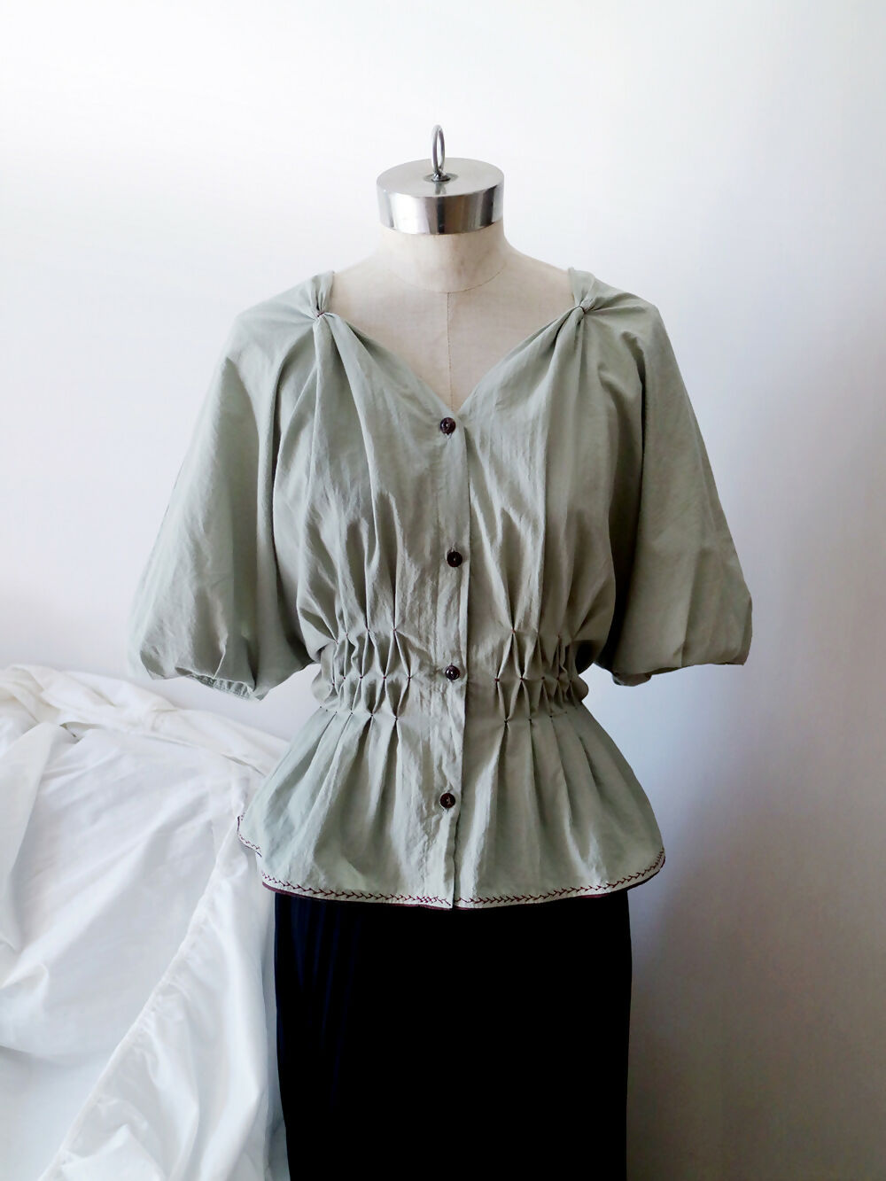 Lichen Green Blouse