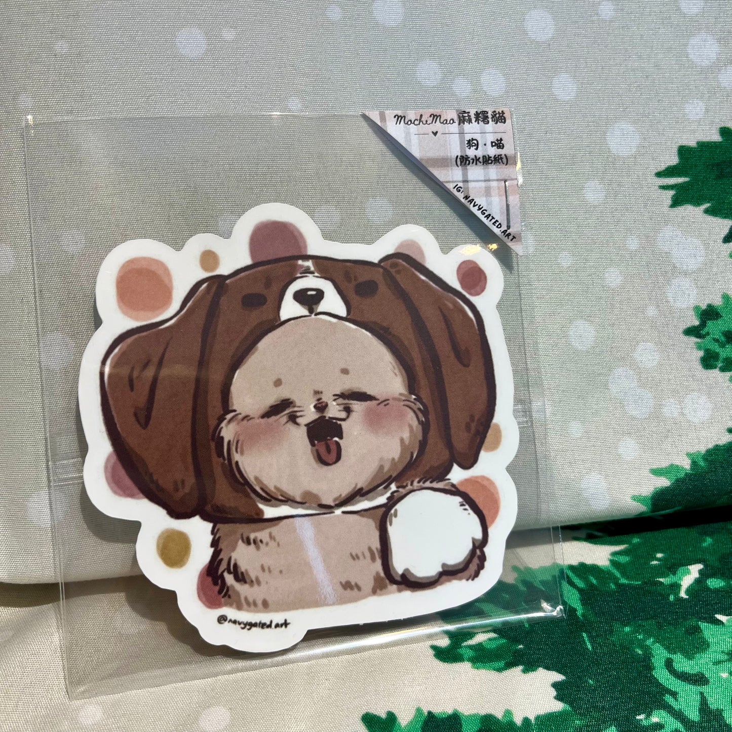 【MochiMao麻糬貓】「喵氏」防水大貼紙