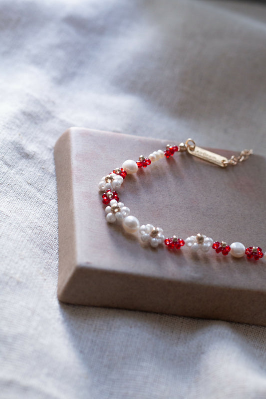 荳蔻年華 Age of Blossoms | 手鏈 Bracelet｜經典紅 Classic Red