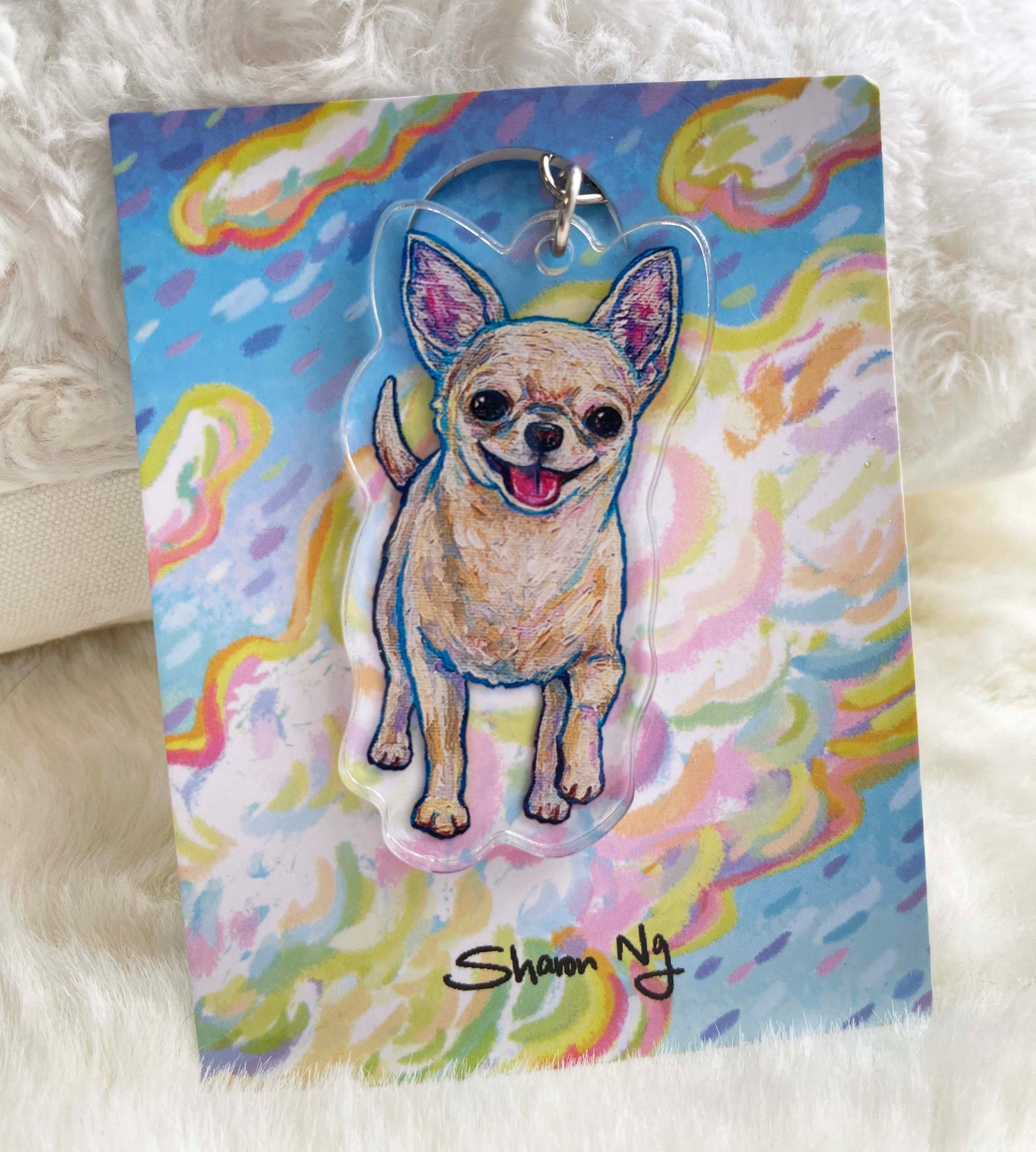 Sharonng Art 鎖匙扣（狗）