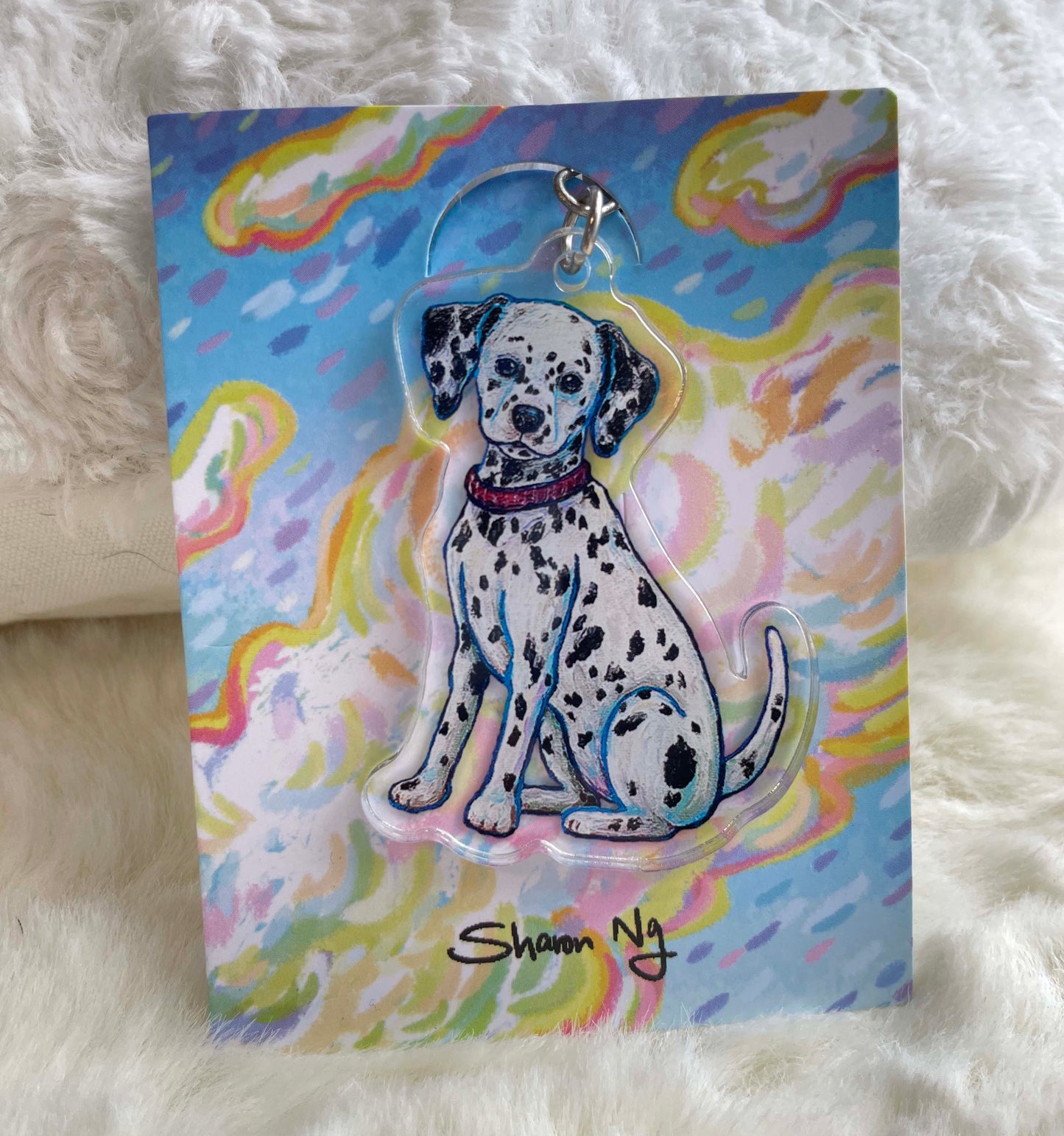 Sharonng Art 鎖匙扣（狗）