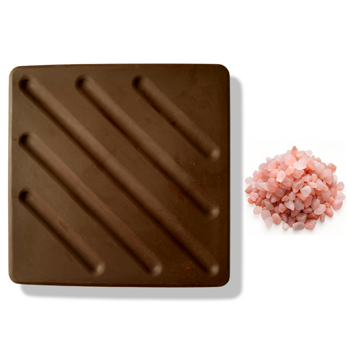 50g 80% Organic Raw Chocolate With Raw Himalayan Pink Salt Tablet