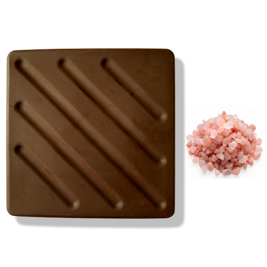 50g 80% Organic Raw Chocolate With Raw Himalayan Pink Salt Tablet