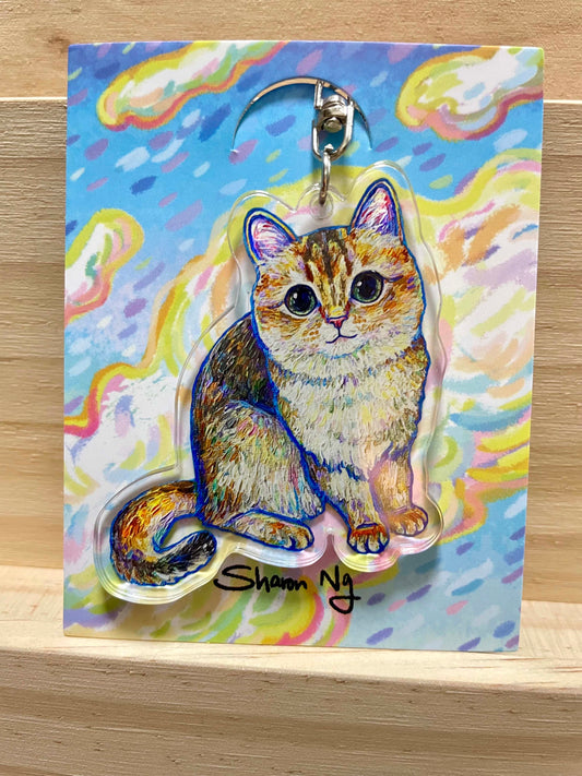 Sharonng Art 鎖匙扣（貓）