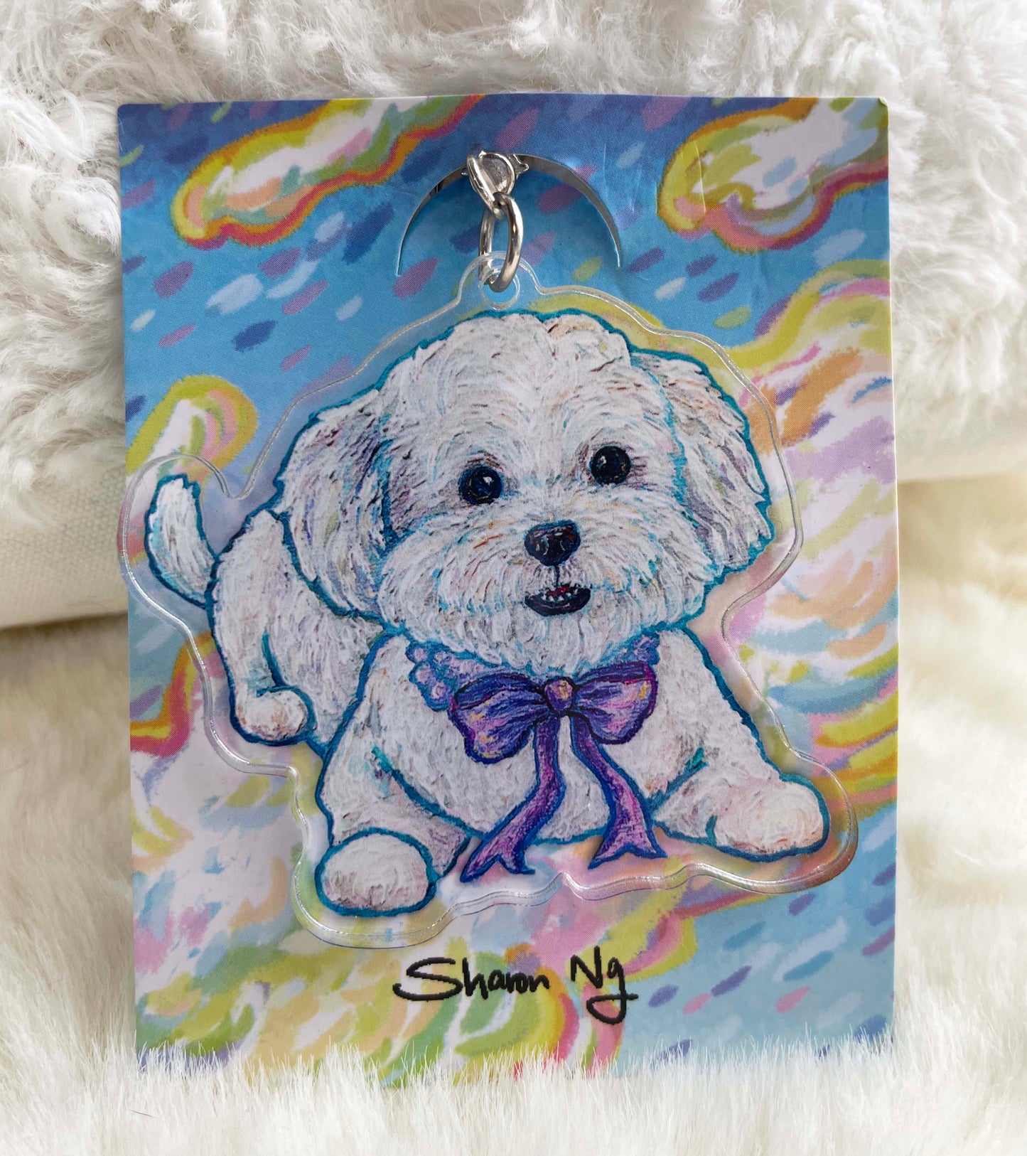 Sharonng Art 鎖匙扣（狗）