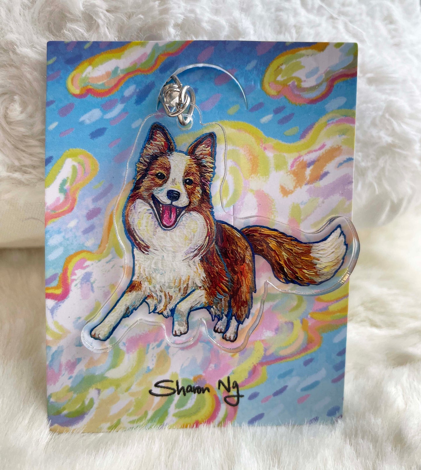 Sharonng Art 鎖匙扣（狗）