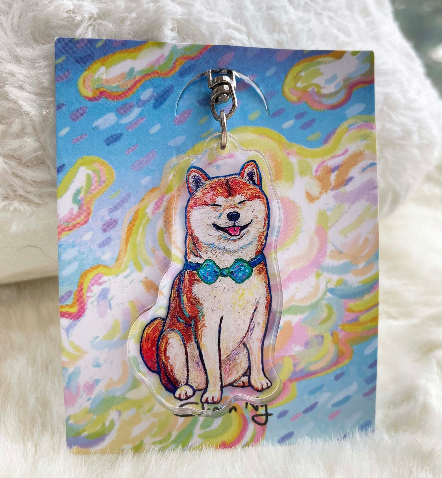 Sharonng Art 鎖匙扣（狗）