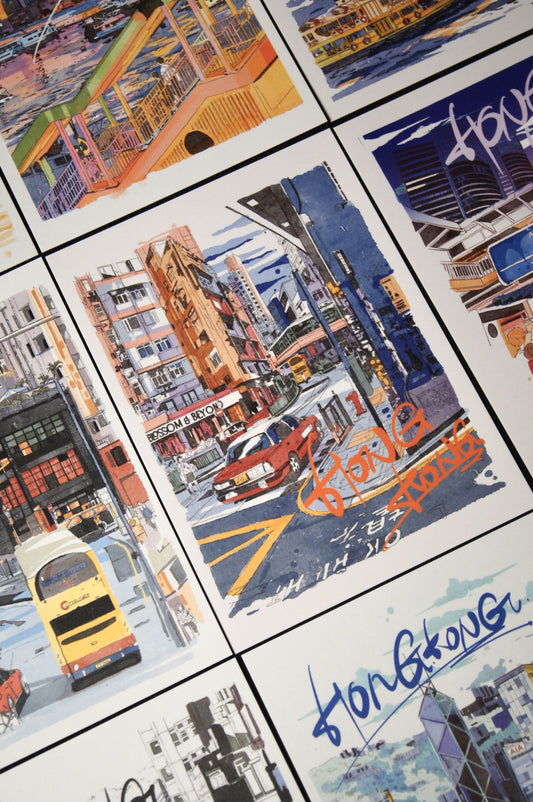 Graham Street Postcard ( 中環嘉咸街 ）