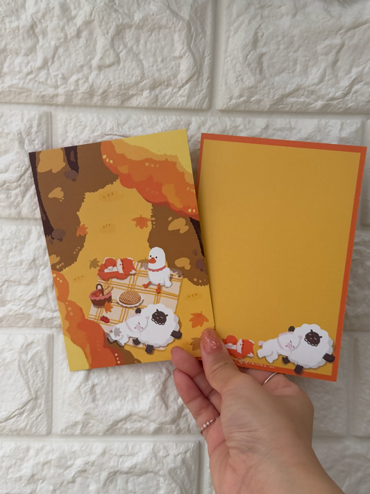 鵝們的野餐 （Postcard)