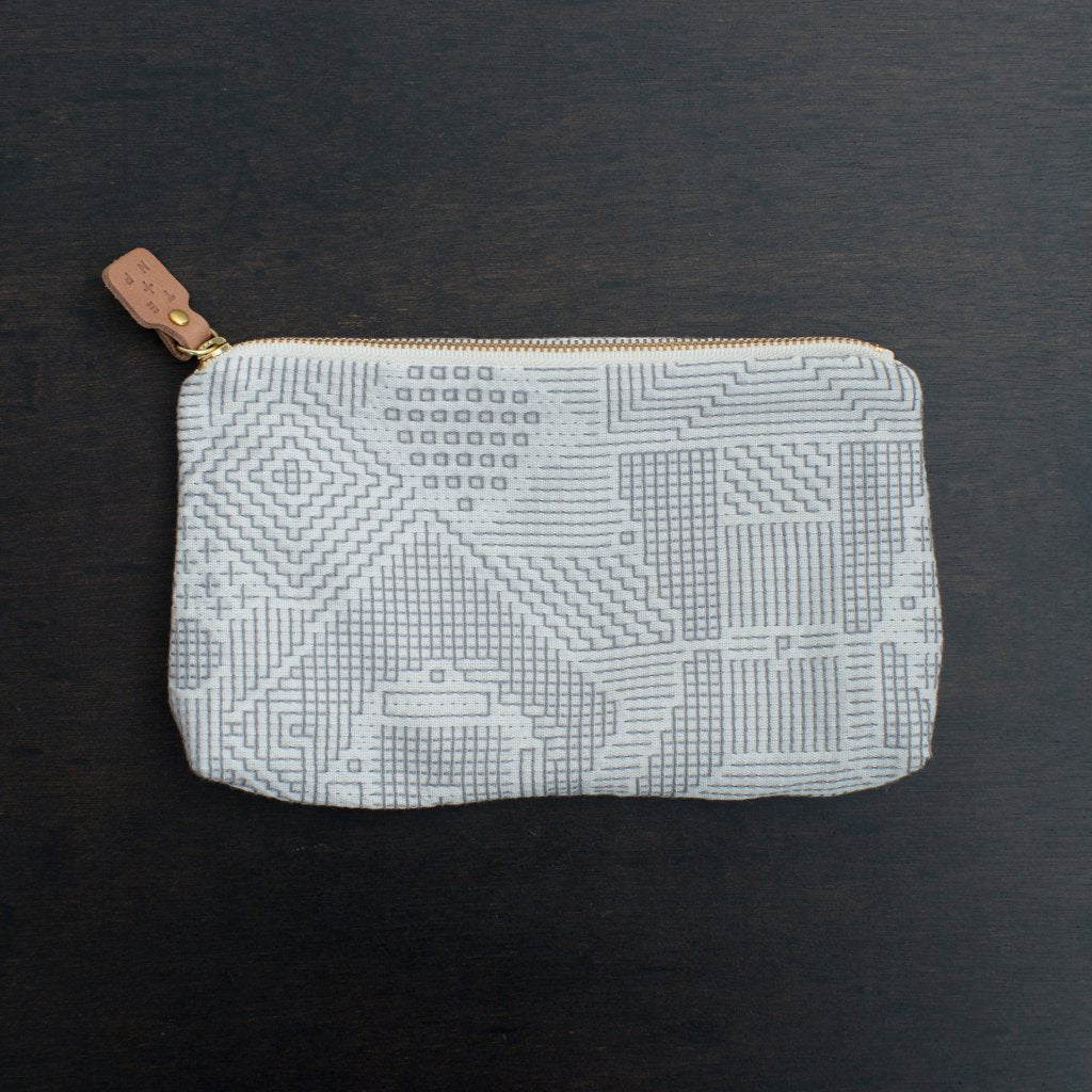 Fukushima Sanwa fabric sashiko woven pouch