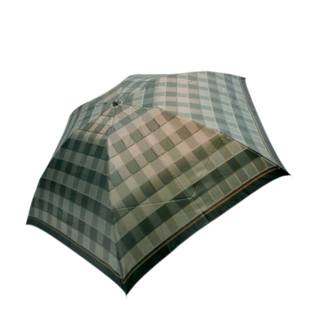 日本製 輕量折疊傘 (甲州先染朱子織)-碁盤柄