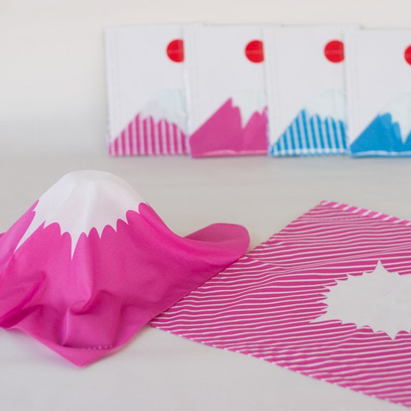 Handkerchief FUJI Mount Fuji Handkerchief (Blue Fuji/Red Fuji)