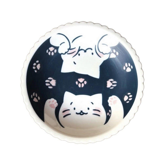 CAT on SUNDAY Mino Roast Meat Ball Cat Ceramic Plate