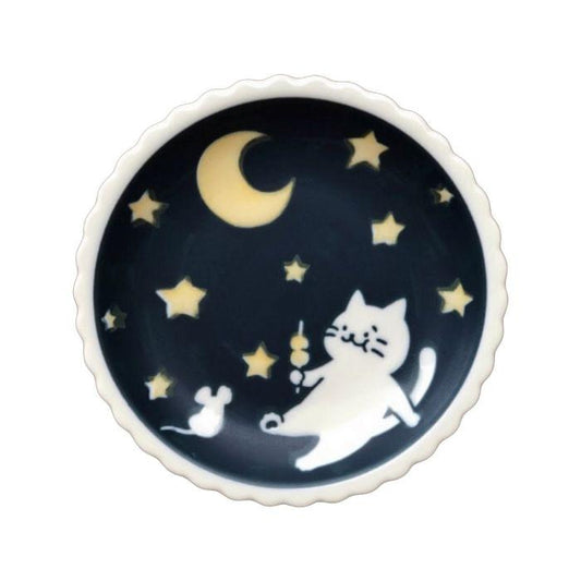 CAT on SUNDAY Mino Yaki Supper Cat Small Dish