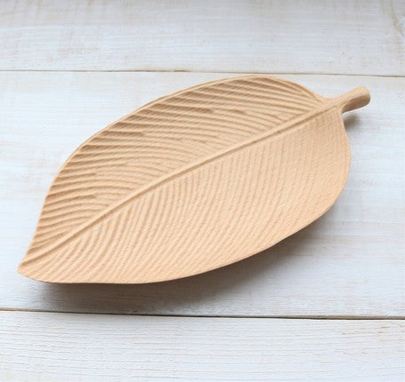 Wooden Leaf Molding Tray