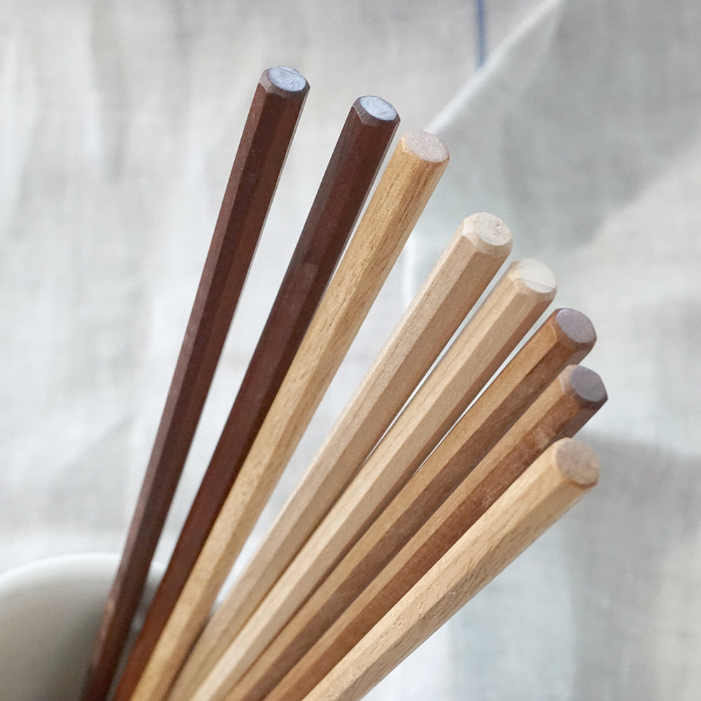 Japanese-made fruit tree log chopsticks