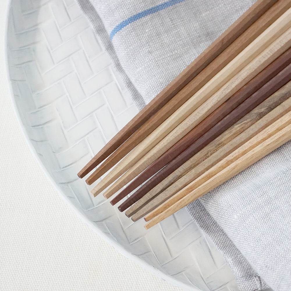 Japanese-made fruit tree log chopsticks